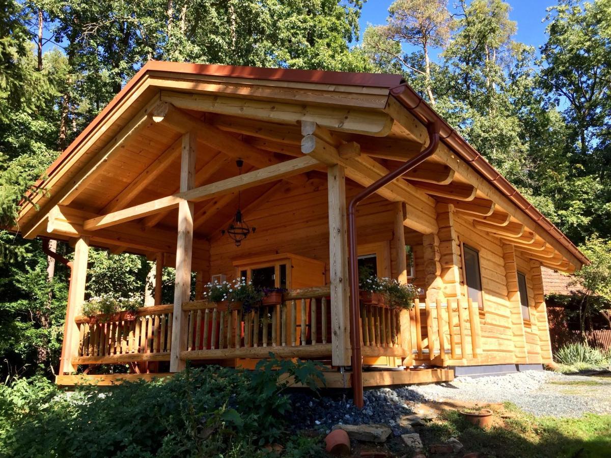 Blockhaus Chalet Mit Beheizbarem Badefass Und Infrarotsauna Auf Der Terrasse Oberschützen Екстериор снимка