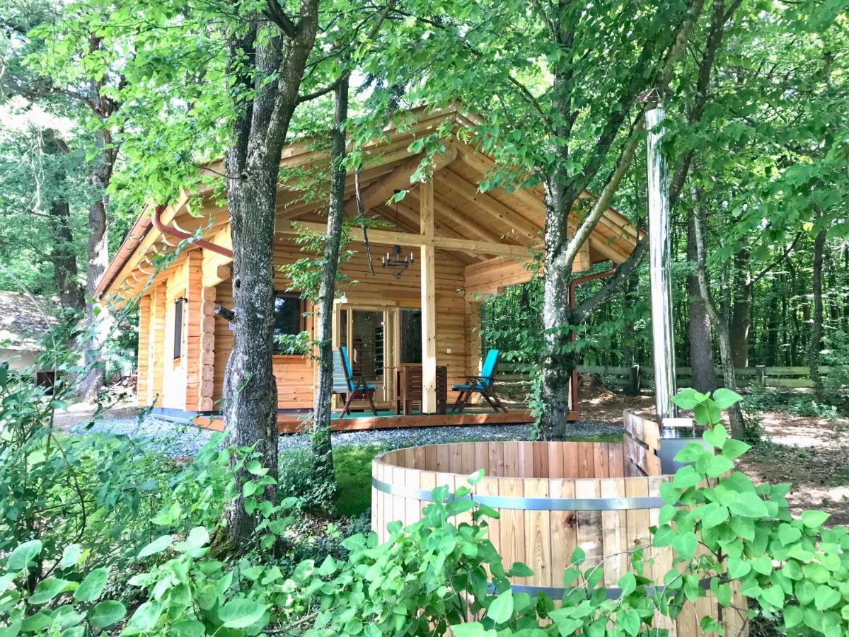 Blockhaus Chalet Mit Beheizbarem Badefass Und Infrarotsauna Auf Der Terrasse Oberschützen Екстериор снимка
