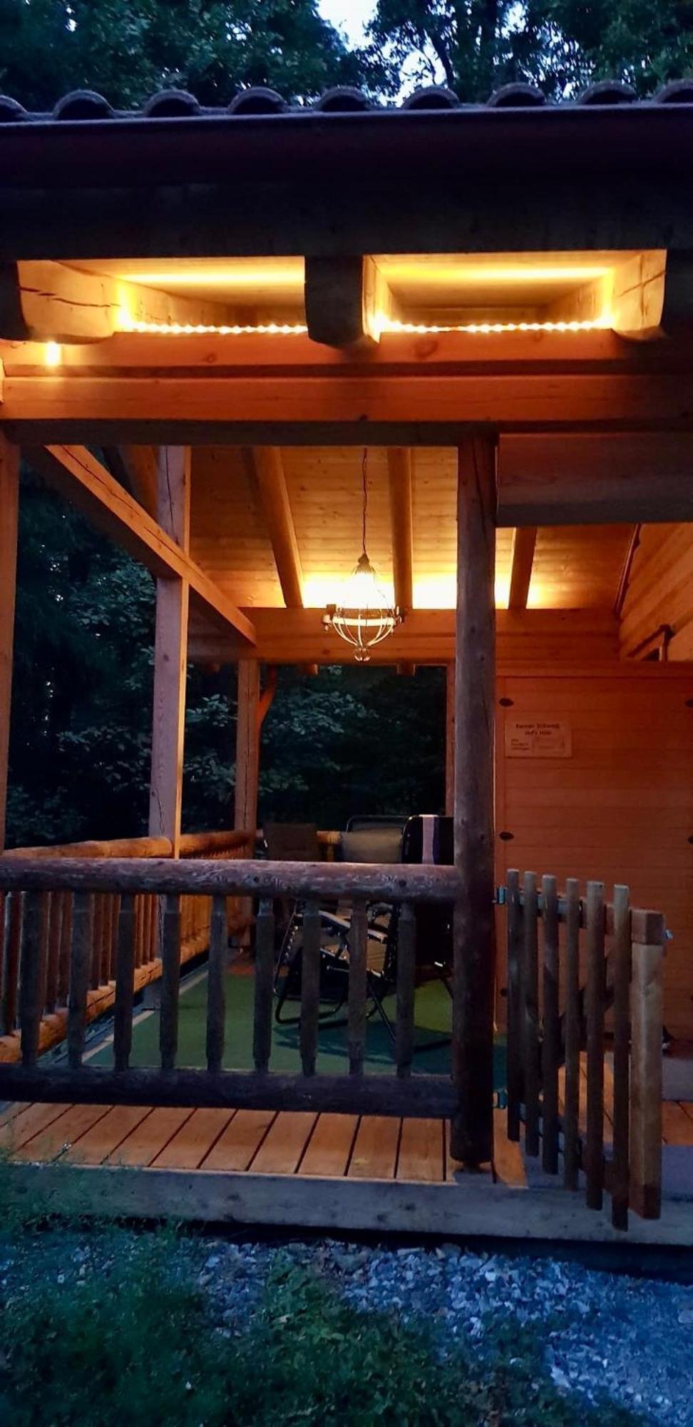 Blockhaus Chalet Mit Beheizbarem Badefass Und Infrarotsauna Auf Der Terrasse Oberschützen Екстериор снимка