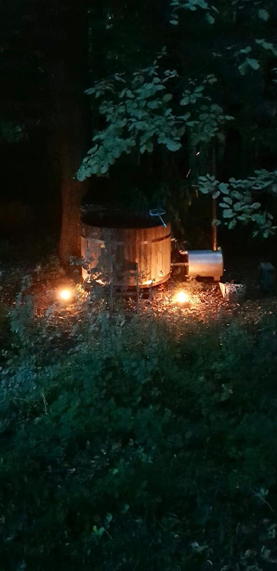 Blockhaus Chalet Mit Beheizbarem Badefass Und Infrarotsauna Auf Der Terrasse Oberschützen Екстериор снимка